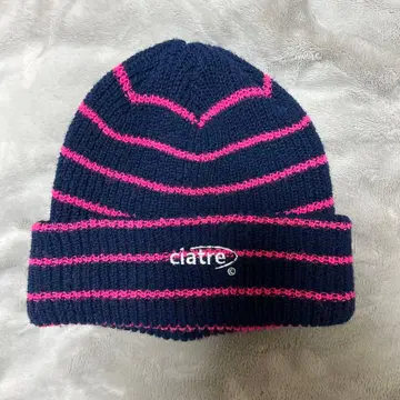 ciatre 스트라이프 니트 모자 비니