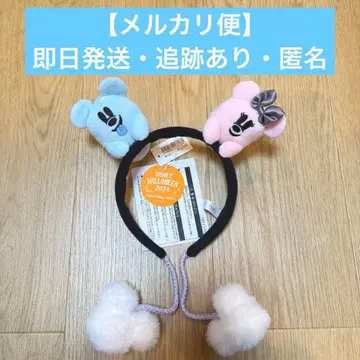 택 포함 새상품 디즈니 할로윈 2024 유령 머리띠 폼폼