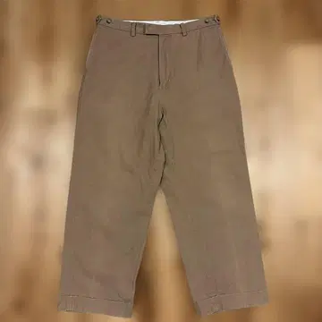 BEAMS PULS 빔즈 와이드 트라우저 베이지 L