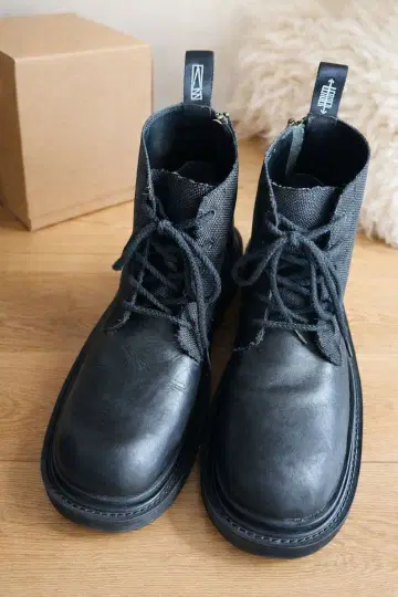 super braver LEADER WlZZARD 지퍼 달린 블랙 부츠