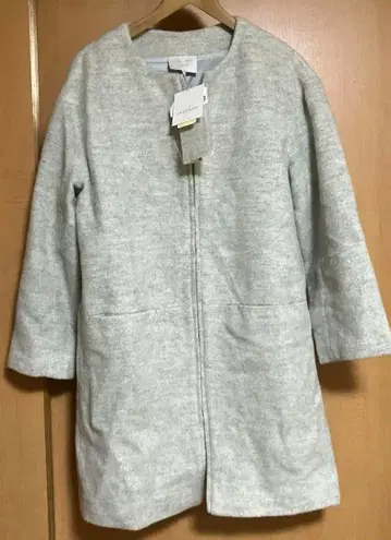 미사용 비슈 EMMA JAMES 그레이 노카라 코트 9