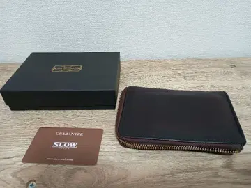 SLOW 다크 브라운 가죽 지갑