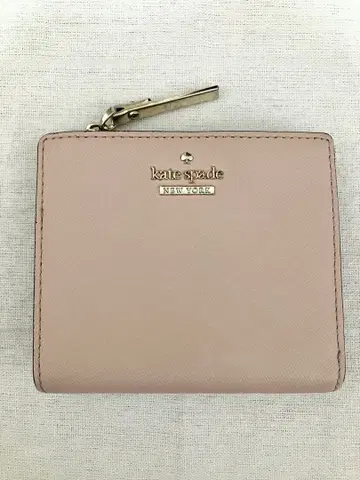 케이트 스페이드 이단 접이식 지갑 미니 지갑 핑크