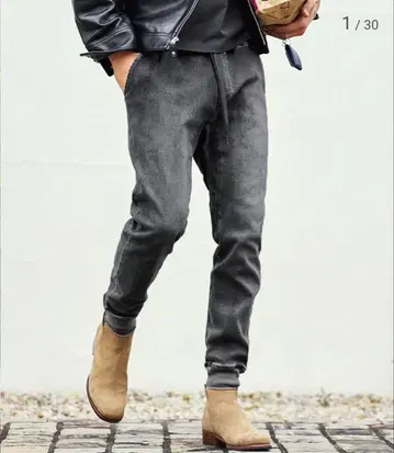 WP west point 그레이 이지 데님 팬츠