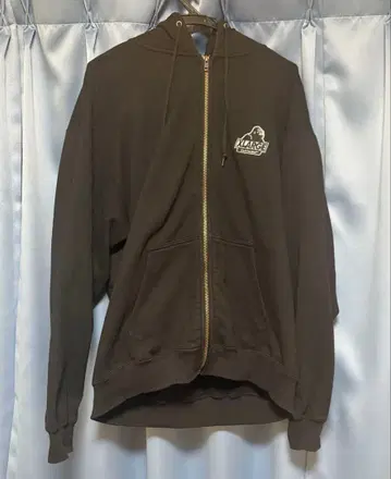 XARAGE 블랙 풀 집업 후드티