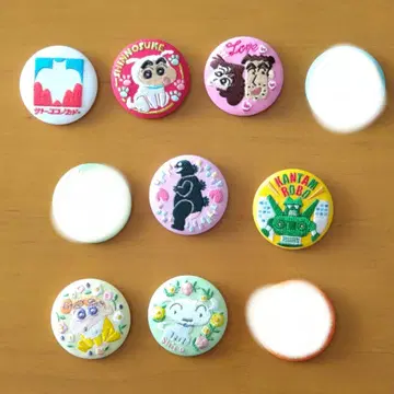 짱구는 못말려 자수 캔뱃지 컬렉션 7개 세트