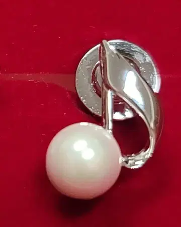 새상품 반돔 부티크 핑 브로치 음표