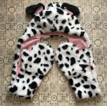 디즈니 101마리 강아지 팬캡 머플러 장갑 세트