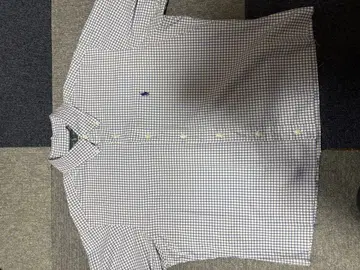 랄프 로렌 깅엄 체크 반팔 셔츠