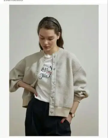 Shinzone 그레이 크루넥 가디건 F 사이즈