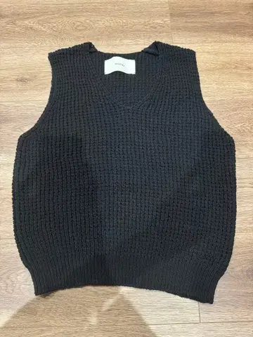 todayful 블랙 니트 베스트 V넥 F 사이즈