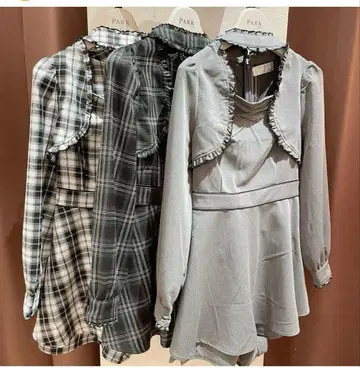 abc une face 프론트 아키 OP 초커 세트업 그레이