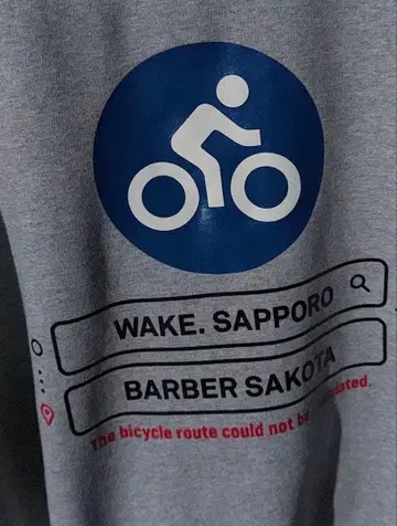 wake.sapporo x barber sakoto 후드티 M
