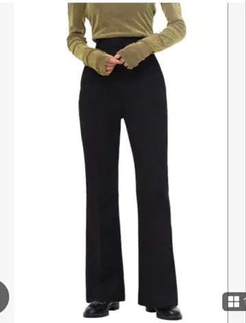 CLANE 센터 프레스 플레어 슬랙스 0