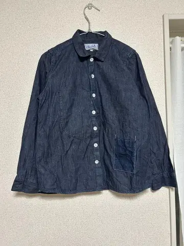 Clip tab 다크 블루 긴팔 셔츠 사이즈 2