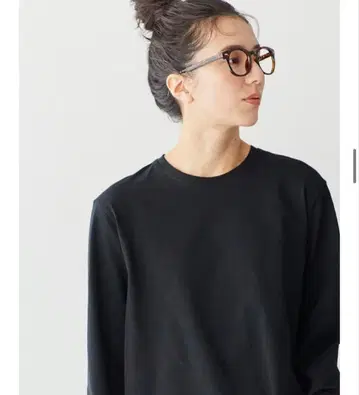 북유럽 생활 잡화점 긴팔 티셔츠 롱티 블랙