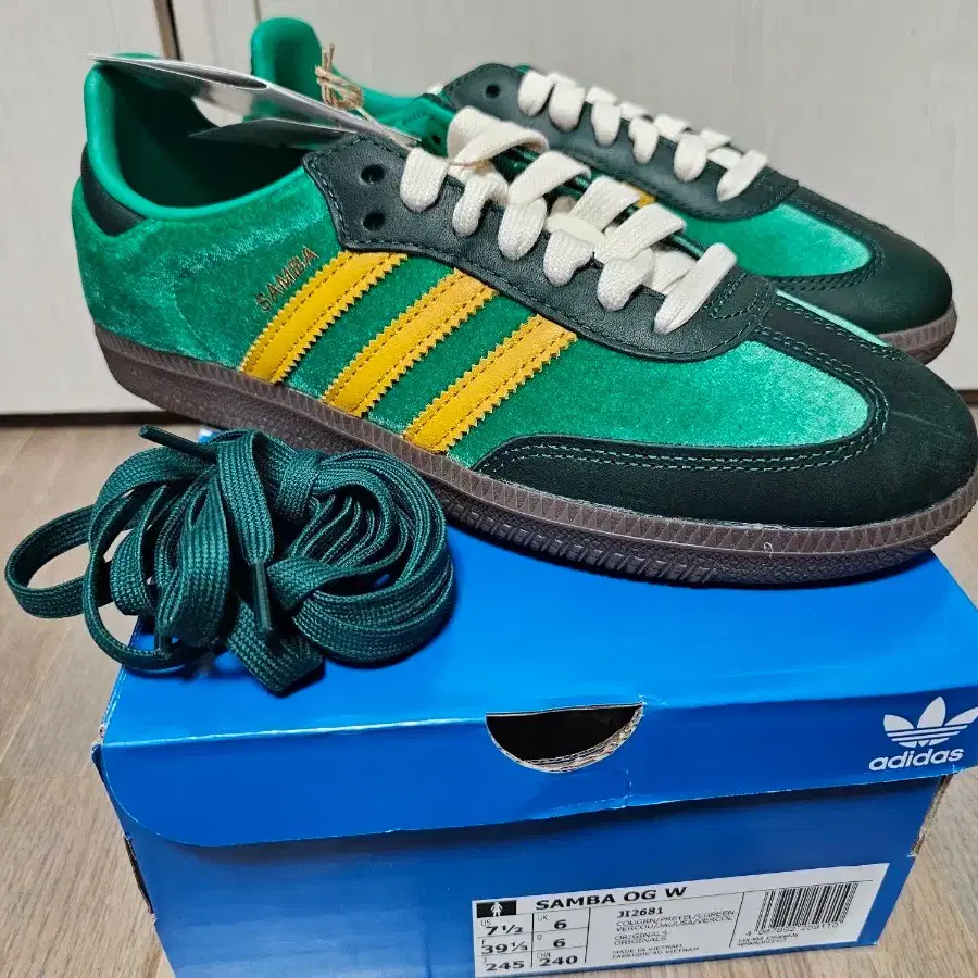 Adidas Samba OG W Green/Yellow 245 Brand New #,#,#samba,#og on  Bunjang Global Site.