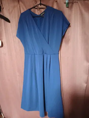 폴 스튜어트 파랑 슬리브리스 원피스 6호