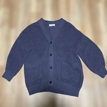 SACRA 다크 퍼플 니트 가디건