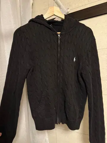 폴로 랄프로렌 니트 후드티