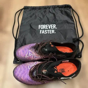 새상품급 Puma FUTURE 5.1 축구화 보라색 블랙