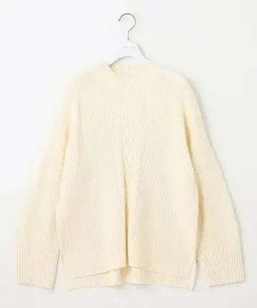 애니시스 [세탁 가능] 수플레 아란 패턴 니트 아이보리