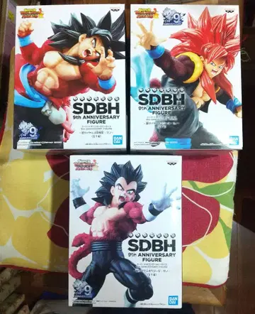 드래곤볼 SDBH 9주년 기념 피규어 3체 세트