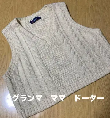 여성용 니트 베스트 베스트 아란 편직 숏 기장