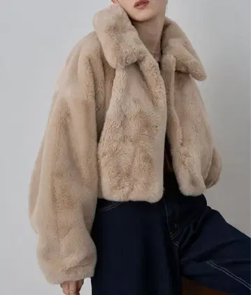 nui nullu 2WAY 숏 퍼 자켓 베이지