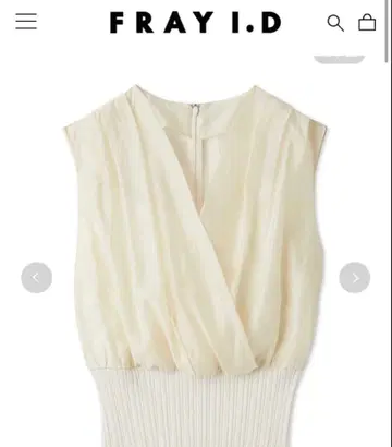 FRAY I.D 카슈쿨 허리 리브 니트 블라우스