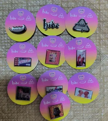 hide CD 자켓 & 로고 컬렉션 핀즈 캡슐 전 10종 컴프