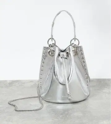 JEANASIS 인조 가죽 복조리 BAG ( 실버 )