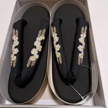 No.5889 조리 우레탄 밑창 합성 피혁 기모노 미사용 새상품