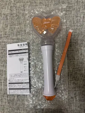 도키메키 라이트 스틱 오렌지 하트형