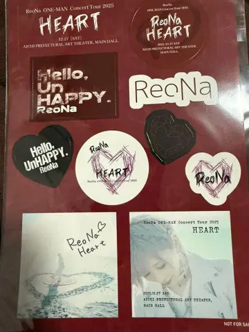ReoNa 콘서트 투어 2025 아이치 공연 스티커