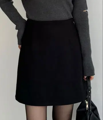 callautia 울 라이크 기모 미니 스커트 (이너 팬츠 포함) L