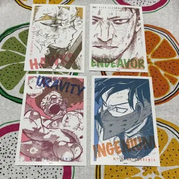 히로아카 원화전 원신 카드 컬렉션 4점