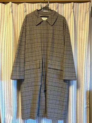 [ niko and - ] 체크 무늬 롱 코트 (L 사이즈)