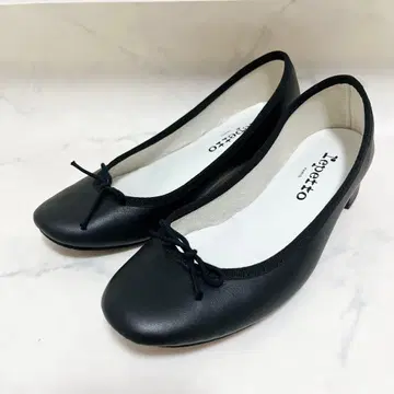 새상품급 repetto 발레 슈즈 카미유 블랙 가죽 23cm