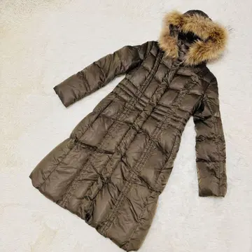 언타이틀 롱 다운 코트 브라운 2