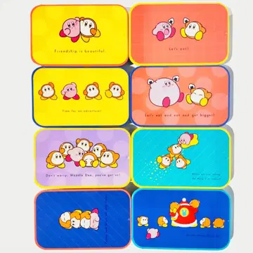 [ 미사용 ] 커비 play with 와돌디 슬라이드 캔 8종 세트