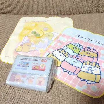 스미코구라시 호텔 뉴 스미코 접이식 지갑 손수건 미니 타월 세트