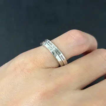 JAM HOME MADE 2연 실버 반지