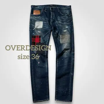 1686 OVERDESIGN 오버디자인 패치워크 스트레치 데님