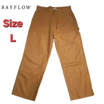 베이플로우 덕 원단 더블니 페인터 팬츠 L
