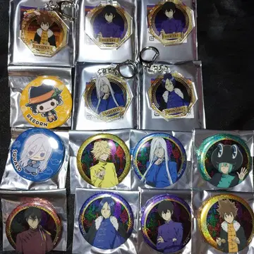 REBORN 히바리 쿄야 중화 마피아 캔뱃지 아크릴 키링 글리터