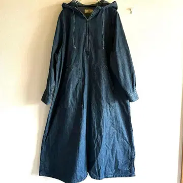 펠리시모 써니클라우드 데님 후드티 원피스 3L