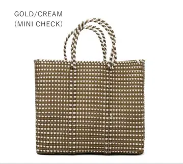 레트라 메르카도백 MINI CHECK-Gold Cream ( S )