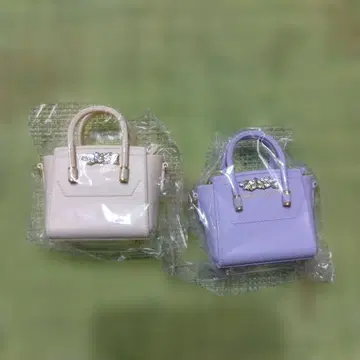 미사용 새상품 미니 핸드백 2세트 (핑크와 보라색)