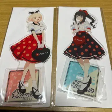 리코리스 리코일 x 피자햇 콜라보 아크릴 스탠드 세트